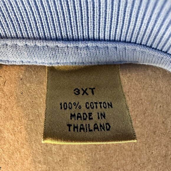 Roundtree & Yorke Gold Label Mens Shirt 3XLT Blue Short Sleeve Button Collar - Picture 4 of 8